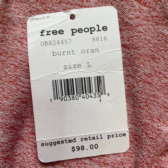 FREE PEOPLE Ginger Cozy Tie Front Sweater Dress, Size Large - NWT - Picture 8 of 10